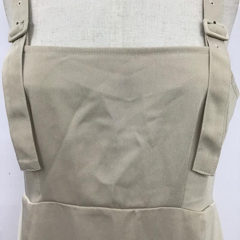 ダブルクローゼット w closet ワンピース ロングスカート 323125 サイドプリーツジャンスカ ロングスカートワンピース ノースリーブロングスカート FREE 無地 ベージュ / ベージュ / レディース USED 古着 中古 10104821