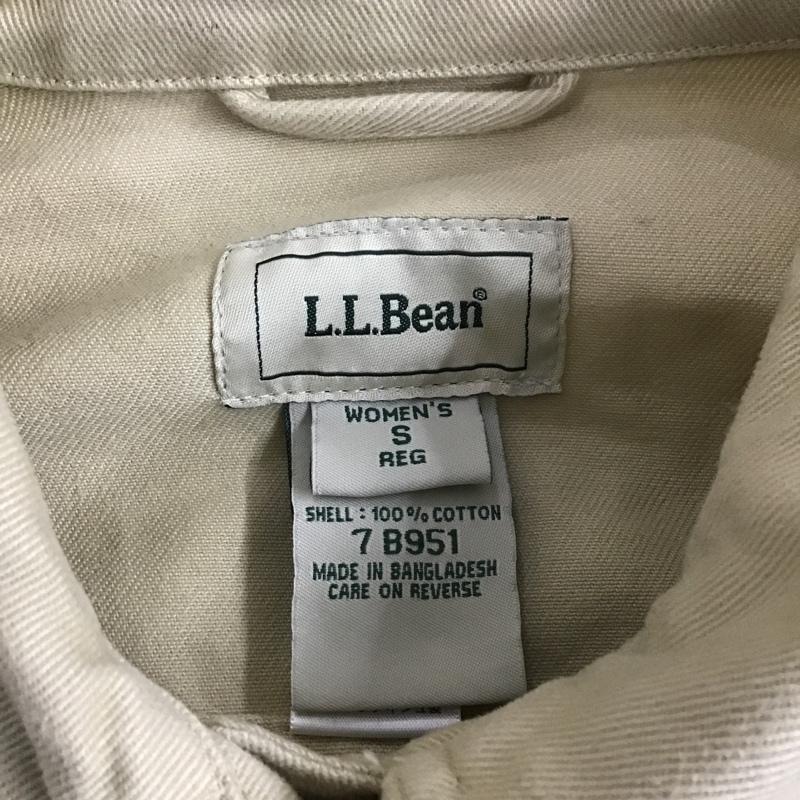 エルエルビーン L.L.Bean ジャケット、上着 ジャンパー、ブルゾン Gジャン デニムジャケット カラージャケット アウター S 無地 ベージュ / ベージュ / レディース USED 古着 中古 10104822