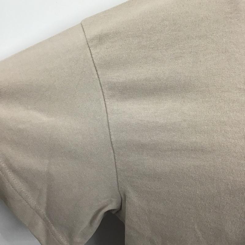 ブランバスク blanc basque カットソー 半袖 BB12-944 天竺エンボスプリントTシャツ 半袖カットソー クルーネックカットソー 38 ロゴ、文字 茶 / ブラウン /  レディース USED 古着 中古 10104827