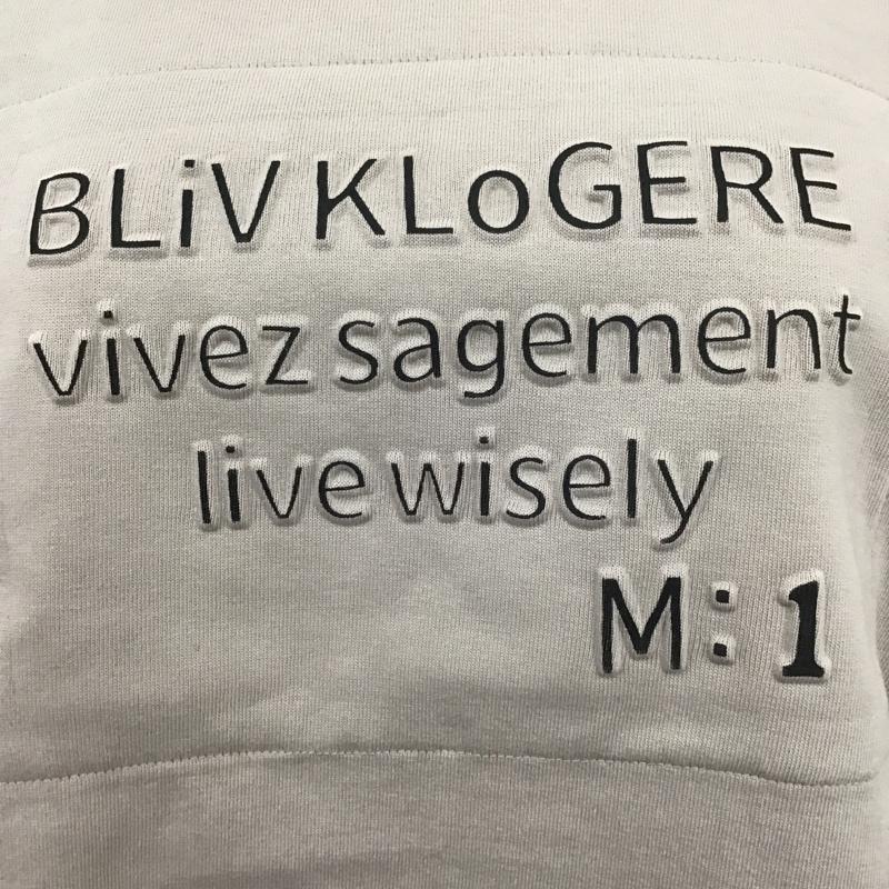 ブランバスク blanc basque カットソー 半袖 BB12-944 天竺エンボスプリントTシャツ 半袖カットソー クルーネックカットソー 38 ロゴ、文字 茶 / ブラウン /  レディース USED 古着 中古 10104827