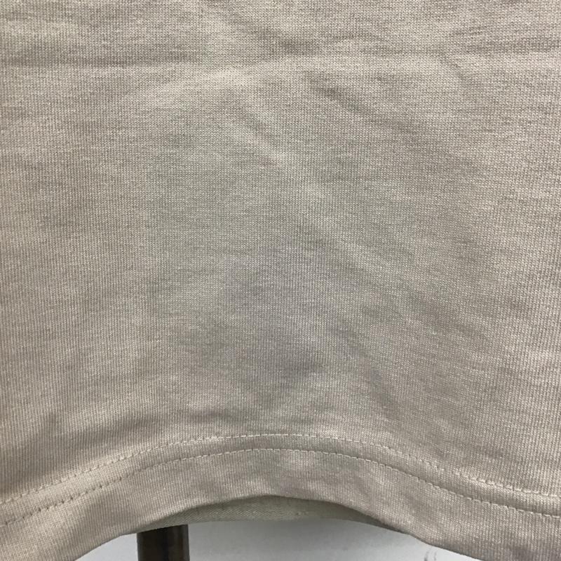 ブランバスク blanc basque カットソー 半袖 BB12-944 天竺エンボスプリントTシャツ 半袖カットソー クルーネックカットソー 38 ロゴ、文字 茶 / ブラウン /  レディース USED 古着 中古 10104827