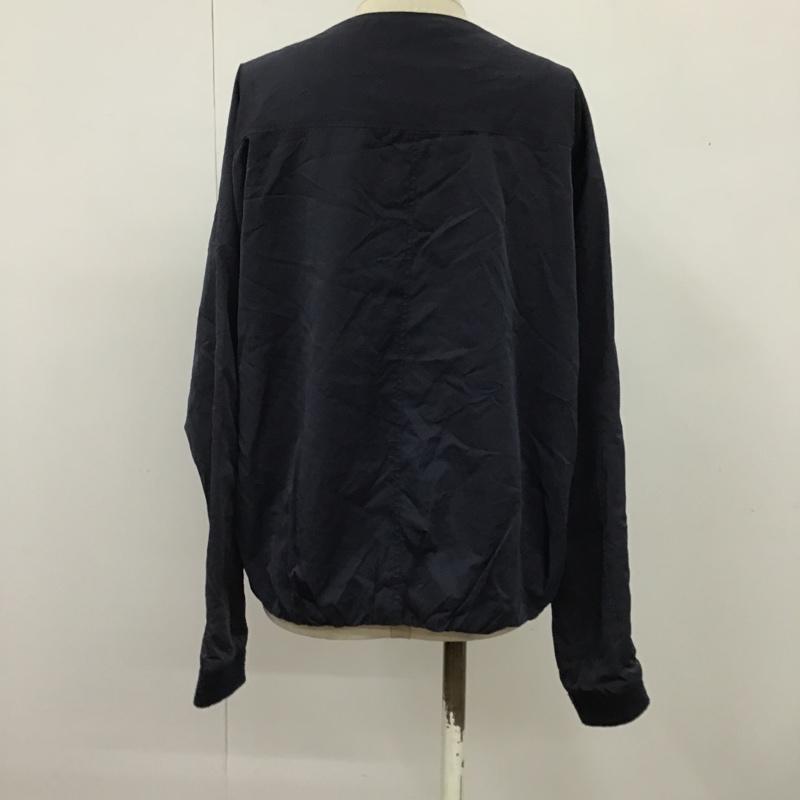ニコアンド niko and... ジャケット、上着 ジャンパー、ブルゾン ST64SJ53MF ノーカラー 4 無地 紺 / ネイビー / レディース USED 古着 中古 10104828