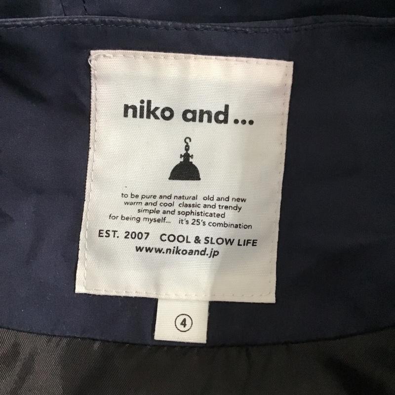 ニコアンド niko and... ジャケット、上着 ジャンパー、ブルゾン ST64SJ53MF ノーカラー 4 無地 紺 / ネイビー / レディース USED 古着 中古 10104828