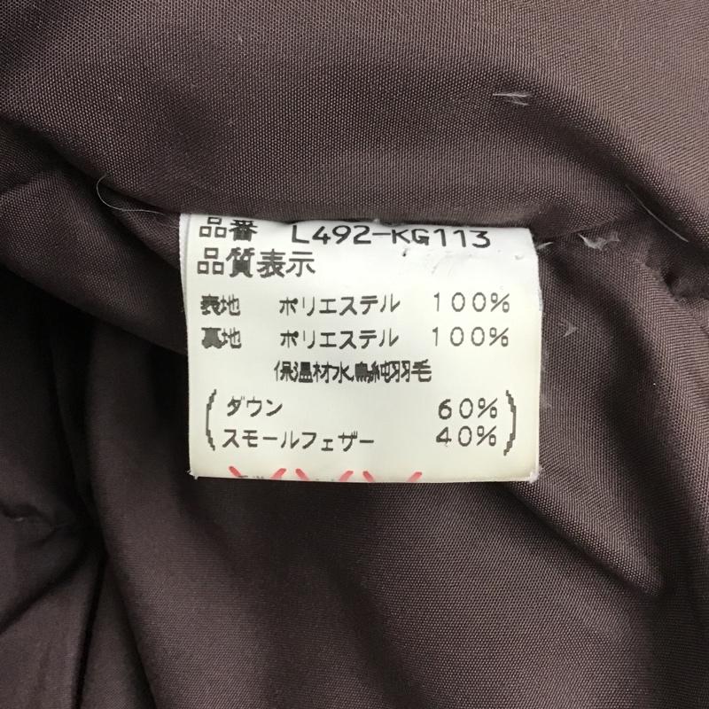 カンゴール KANGOL ジャケット、上着 ジャンパー、ブルゾン ジップアップジャケット ジャンパー ダウンジャケット カジュアルジャケット L ロゴ、文字 茶 / ブラウン / レディース USED 古着 中古 10104831