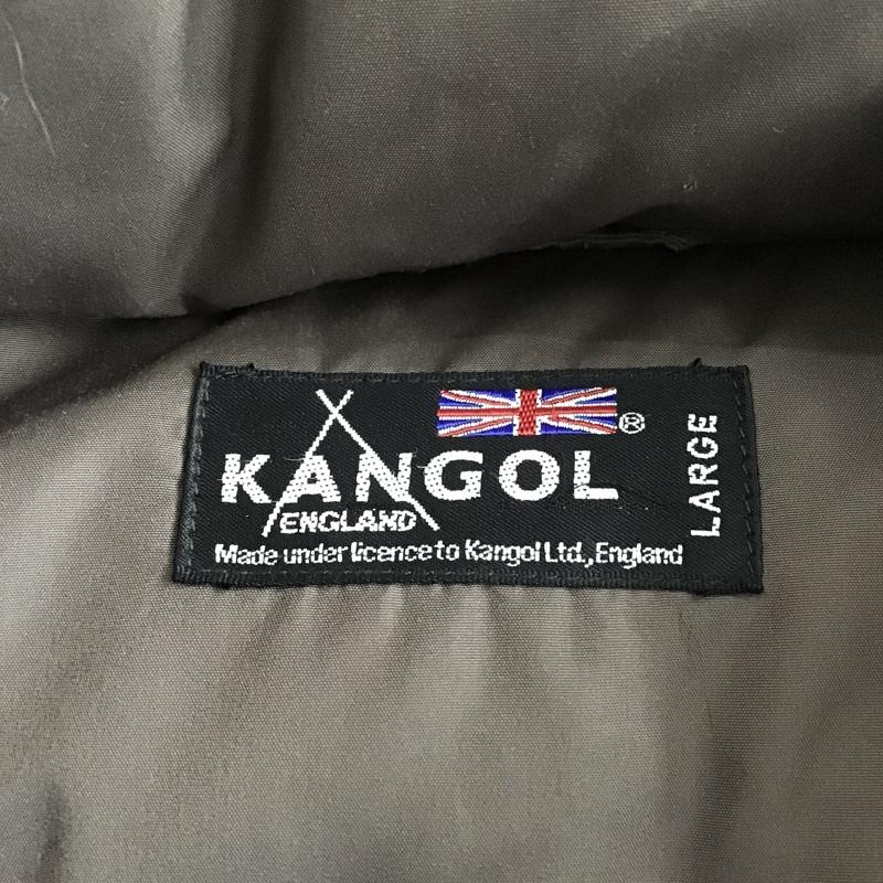 カンゴール KANGOL ジャケット、上着 ジャンパー、ブルゾン ジップアップジャケット ジャンパー ダウンジャケット カジュアルジャケット L ロゴ、文字 茶 / ブラウン / レディース USED 古着 中古 10104831