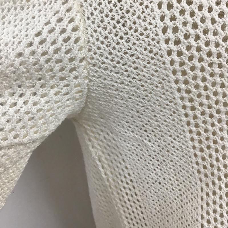 ザラ ZARA ポロシャツ 半袖 メッシュ S 無地 アイボリー / アイボリー / レディース USED 古着 中古 10104836