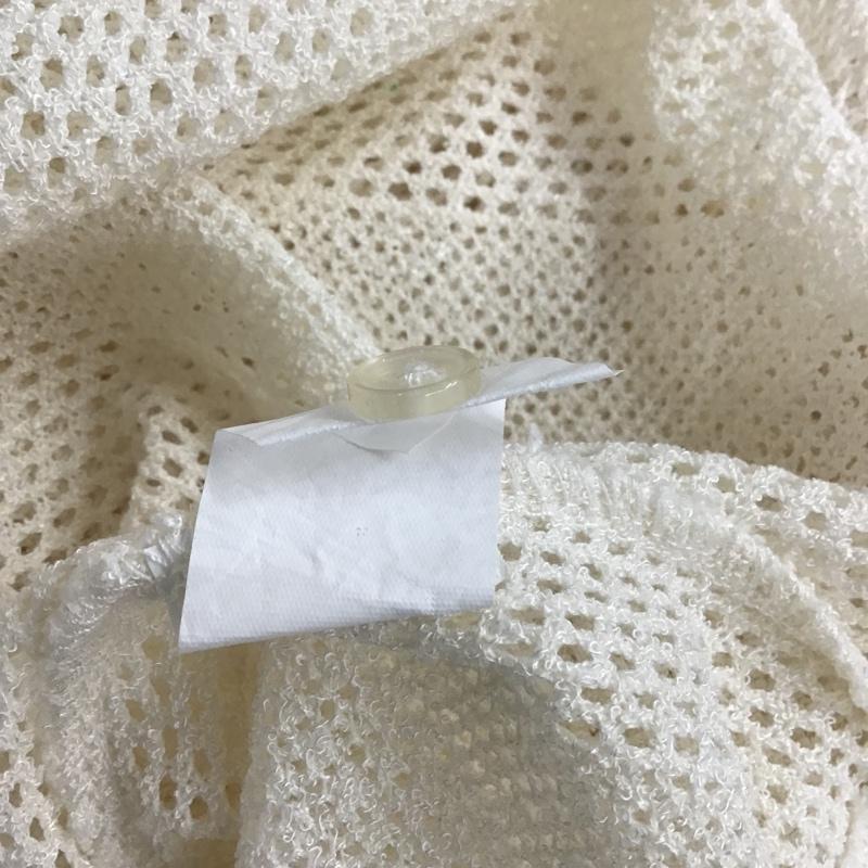 ザラ ZARA ポロシャツ 半袖 メッシュ S 無地 アイボリー / アイボリー / レディース USED 古着 中古 10104836