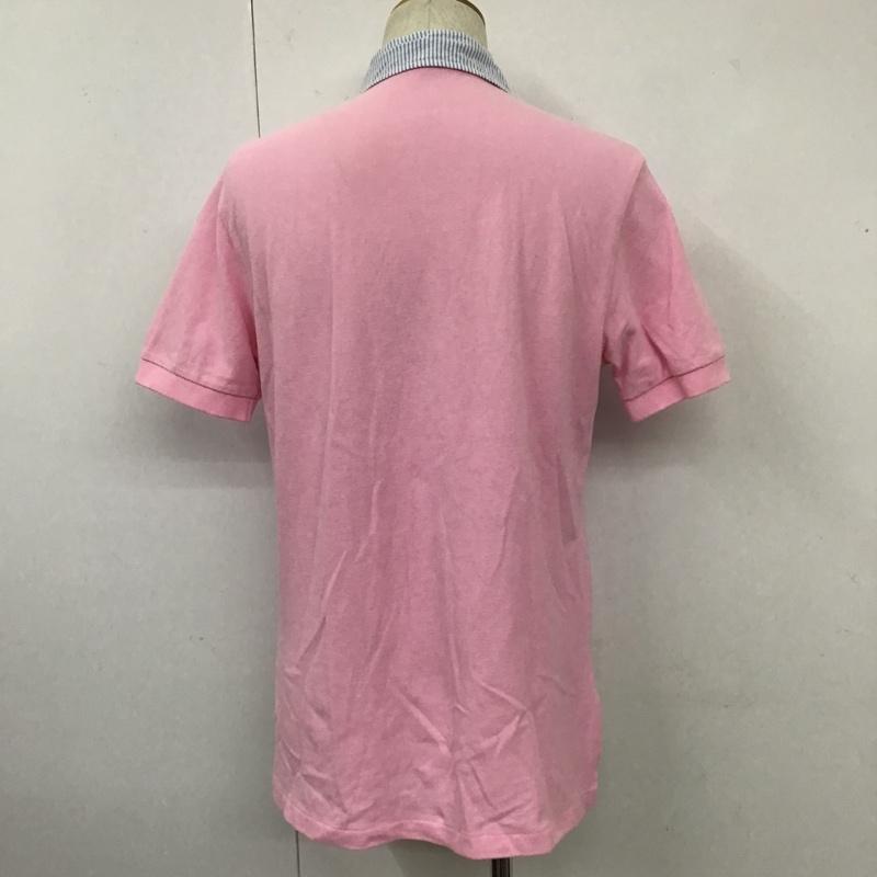 ポロバイラルフローレン Polo by RALPH LAUREN ポロシャツ 半袖 半袖ポロシャツ カラーシャツ 半袖カットソー M ロゴ、文字 桃 / ピンク / メンズ USED 古着 中古 10104844