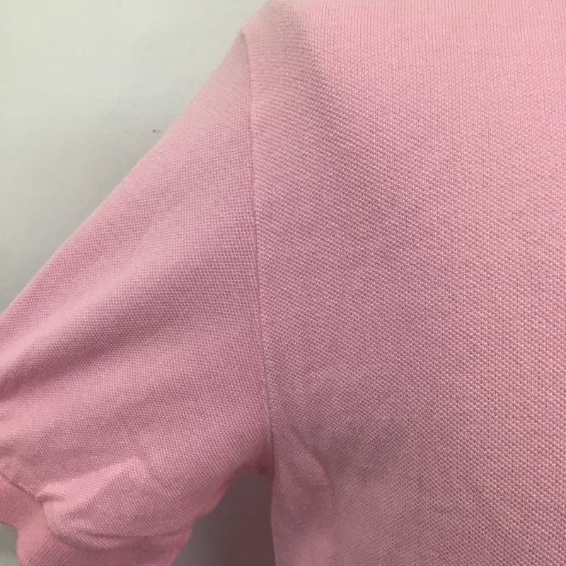 ポロバイラルフローレン Polo by RALPH LAUREN ポロシャツ 半袖 半袖ポロシャツ カラーシャツ 半袖カットソー M ロゴ、文字 桃 / ピンク / メンズ USED 古着 中古 10104844