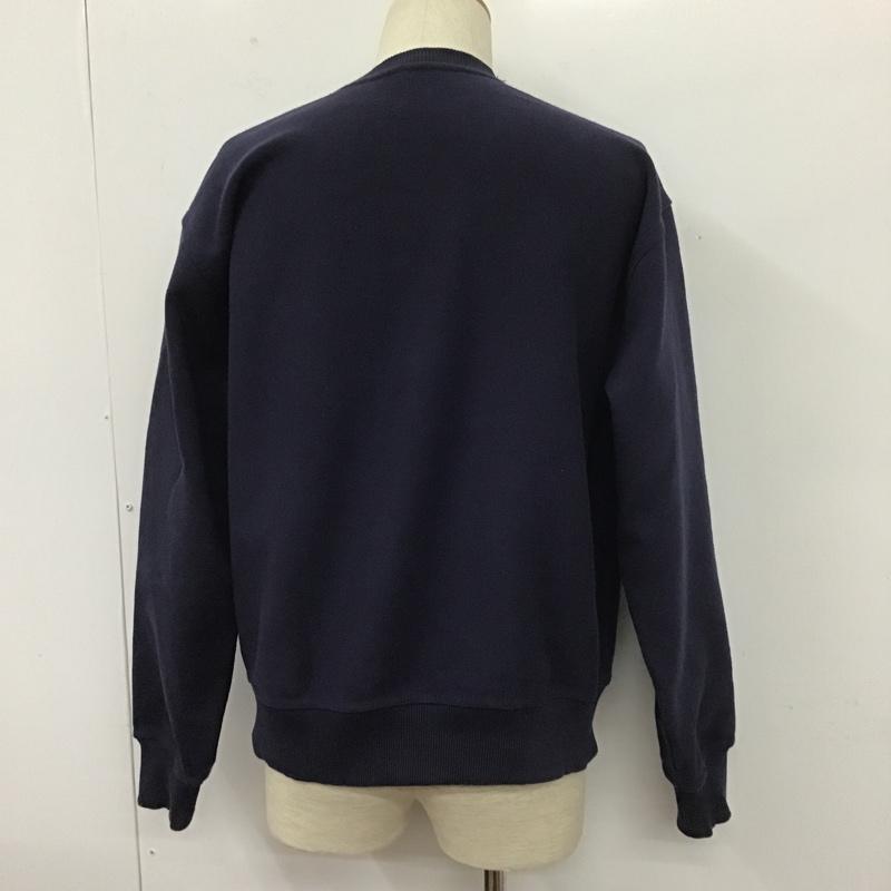 ステューシー STUSSY トレーナー 長袖 S ロゴ、文字 紺 / ネイビー / メンズ USED 古着 中古 10104848