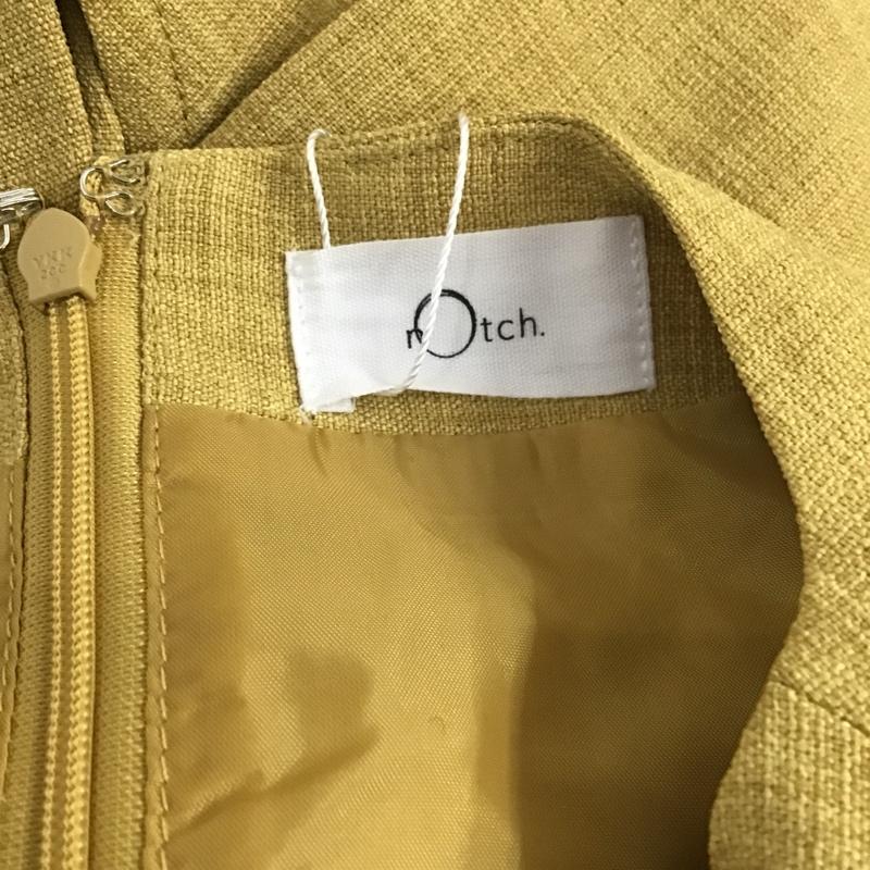 ノッチ notch. ワンピース・ドレス・オールインワン ワンピース・ドレス・オールインワン 50730 片フリルオールインワン タグ付き M 無地 黄 / イエロー / レディース USED 古着 中古 10104861
