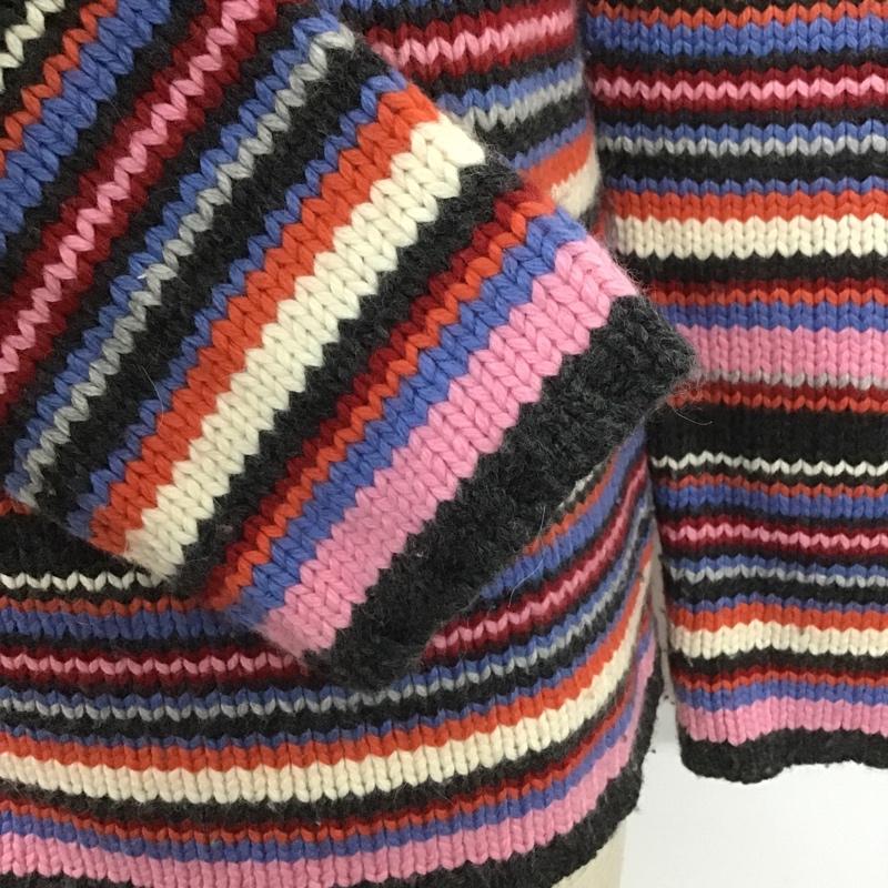 バーバリーブラックレーベル BURBERRY BLACK LABEL ニット、セーター 長袖 長袖ニットカットソー ニット セーター クルーネックニット 2 ボーダー柄 マルチカラー / マルチカラー / メンズ USED 古着 中古 10104867