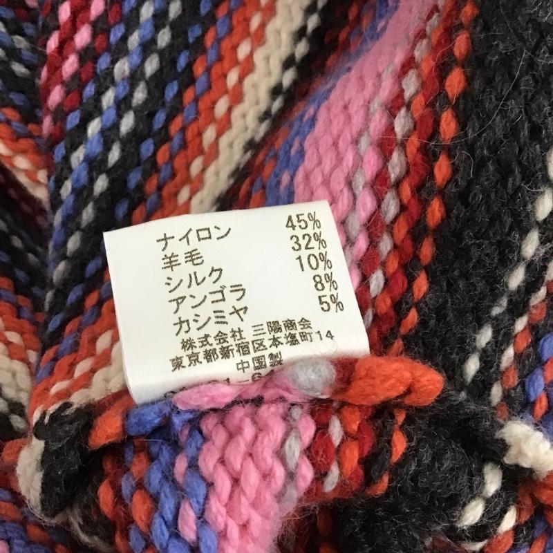 バーバリーブラックレーベル BURBERRY BLACK LABEL ニット、セーター 長袖 長袖ニットカットソー ニット セーター クルーネックニット 2 ボーダー柄 マルチカラー / マルチカラー / メンズ USED 古着 中古 10104867