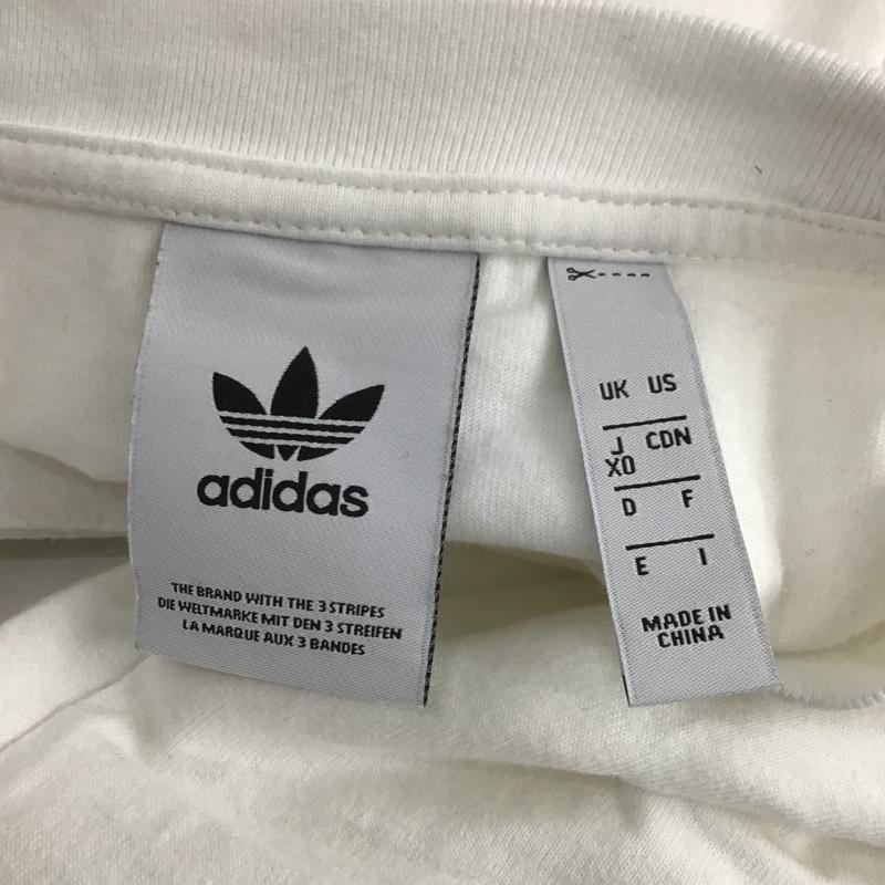 アディダスオリジナルス adidas originals カットソー 長袖 FK9987 adidasWappenL/STeeOriginals 長袖カットソー クルーネックカットソー ロゴ、文字 白 / ホワイト / メンズ USED 古着 中古 10104875