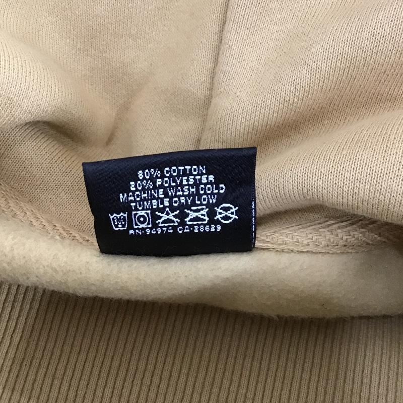 ステューシー STUSSY パーカー 長袖 長袖パーカー フード付きパーカー 刺繍スウェット トレーナー S ロゴ、文字 マスタード / マスタード / メンズ USED 古着 中古 10104881