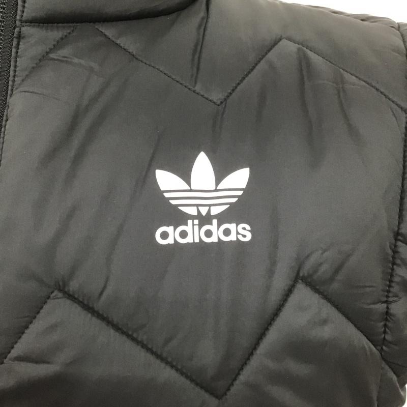 アディダスオリジナルス adidas originals ベスト ベスト DH5028 オリジナルススーパースターパフィーベスト ダウンベスト アウター S ロゴ、文字 黒 / ブラック / メンズ USED 古着 中古 10104882