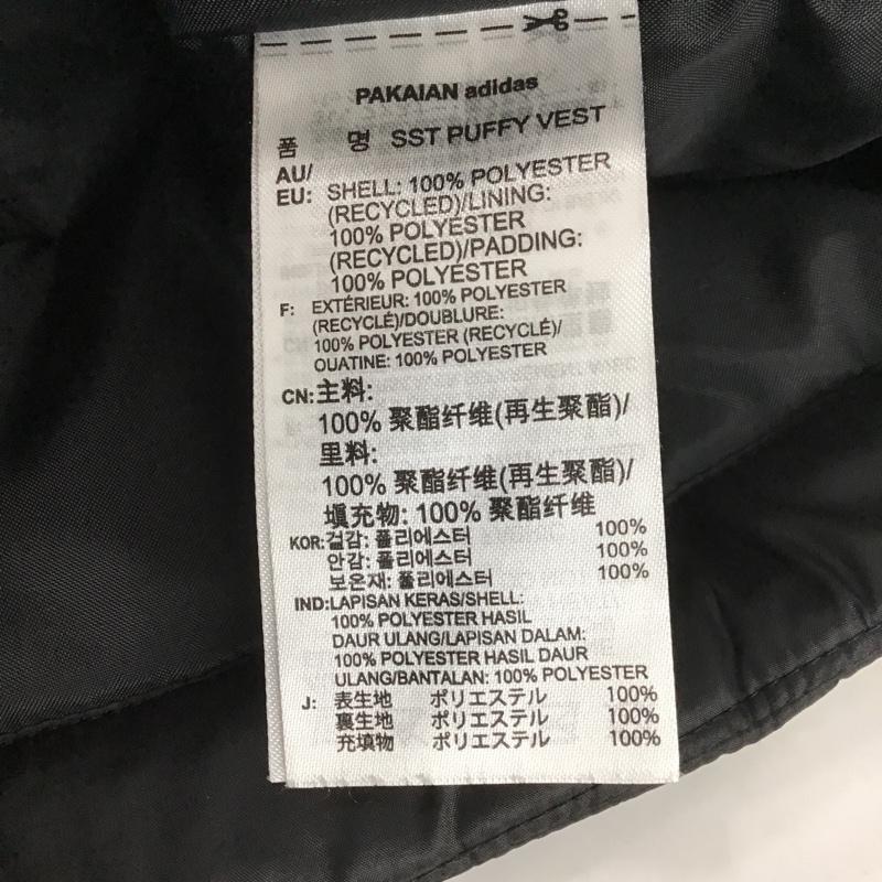 アディダスオリジナルス adidas originals ベスト ベスト DH5028 オリジナルススーパースターパフィーベスト ダウンベスト アウター S ロゴ、文字 黒 / ブラック / メンズ USED 古着 中古 10104882