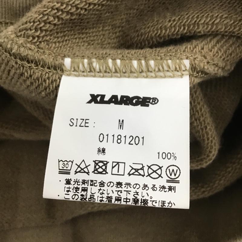 エクストララージ XLARGE パーカー 長袖 長袖パーカー フード付きパーカー プリントスウェット トレーナー M プリント ベージュ / ベージュ / メンズ USED 古着 中古 10104884