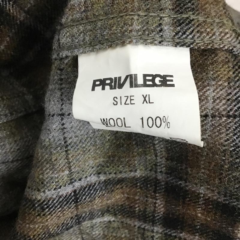 古着 USED シャツ、ブラウス 長袖 長袖シャツ カラーシャツ ポケットシャツ 長袖チェックカットソー XL チェック マルチカラー / マルチカラー / メンズ USED 古着 中古 10104895