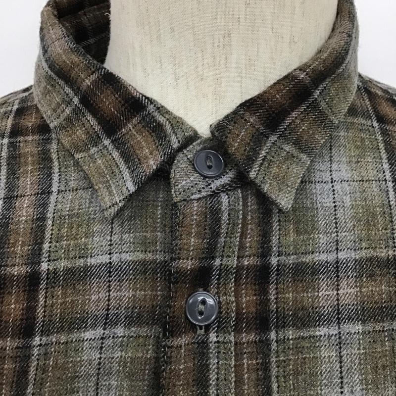 古着 USED シャツ、ブラウス 長袖 長袖シャツ カラーシャツ ポケットシャツ 長袖チェックカットソー XL チェック マルチカラー / マルチカラー / メンズ USED 古着 中古 10104895