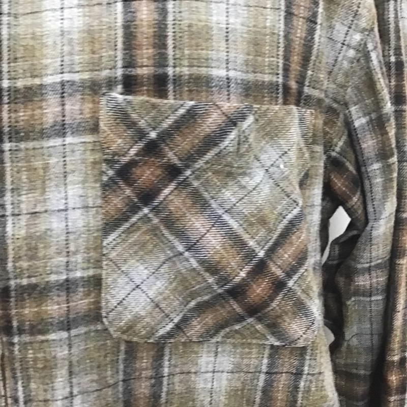 古着 USED シャツ、ブラウス 長袖 長袖シャツ カラーシャツ ポケットシャツ 長袖チェックカットソー XL チェック マルチカラー / マルチカラー / メンズ USED 古着 中古 10104895