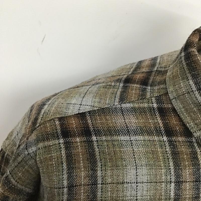 古着 USED シャツ、ブラウス 長袖 長袖シャツ カラーシャツ ポケットシャツ 長袖チェックカットソー XL チェック マルチカラー / マルチカラー / メンズ USED 古着 中古 10104895