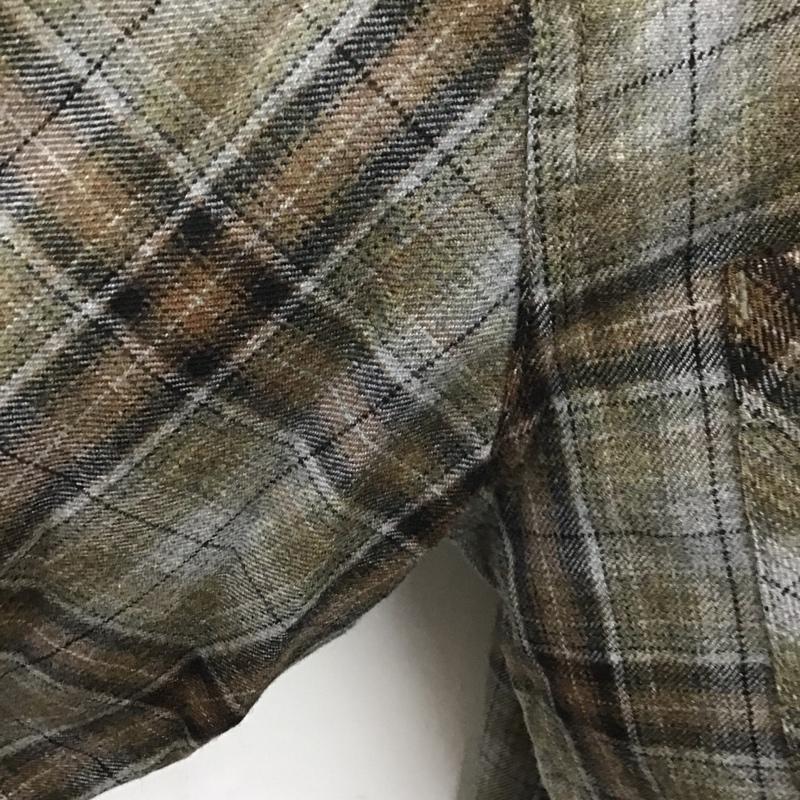 古着 USED シャツ、ブラウス 長袖 長袖シャツ カラーシャツ ポケットシャツ 長袖チェックカットソー XL チェック マルチカラー / マルチカラー / メンズ USED 古着 中古 10104895