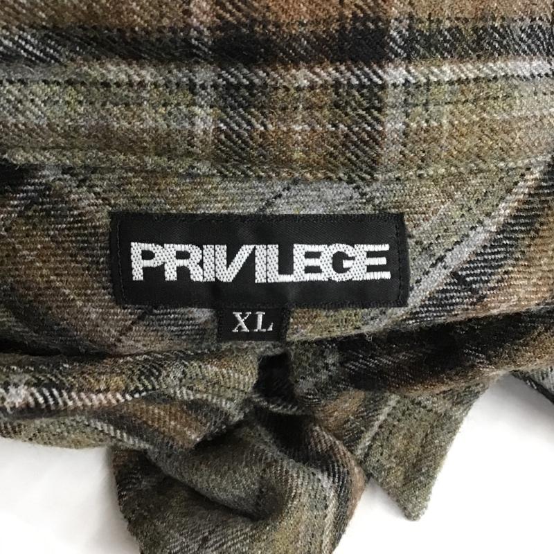 古着 USED シャツ、ブラウス 長袖 長袖シャツ カラーシャツ ポケットシャツ 長袖チェックカットソー XL チェック マルチカラー / マルチカラー / メンズ USED 古着 中古 10104895
