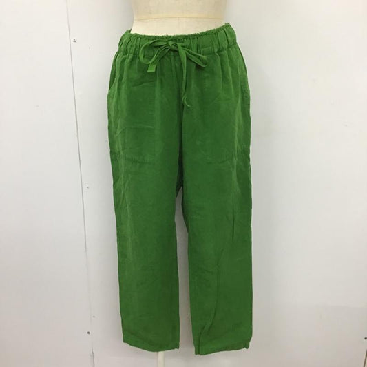 ザラ ZARA ボトムス ボトムス カジュアルパンツ ワークパンツ ワイドパンツ ウエストゴム M 無地 緑 / グリーン /  レディース USED 古着 中古 10104901