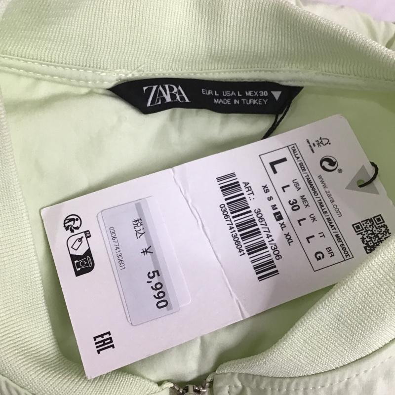 ザラ ZARA ジャケット、上着 ジャケット、ブレザー L 無地 緑 / グリーン / レディース USED 古着 中古 10104902