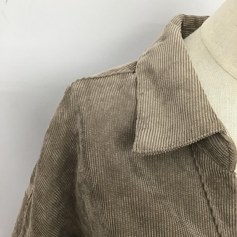 レイカズン Ray Cassin シャツ、ブラウス 長袖 長袖シャツ コーデュロイシャツ カラーシャツ カジュアルシャツ FREE 無地 茶 / ブラウン / レディース USED 古着 中古 10104905