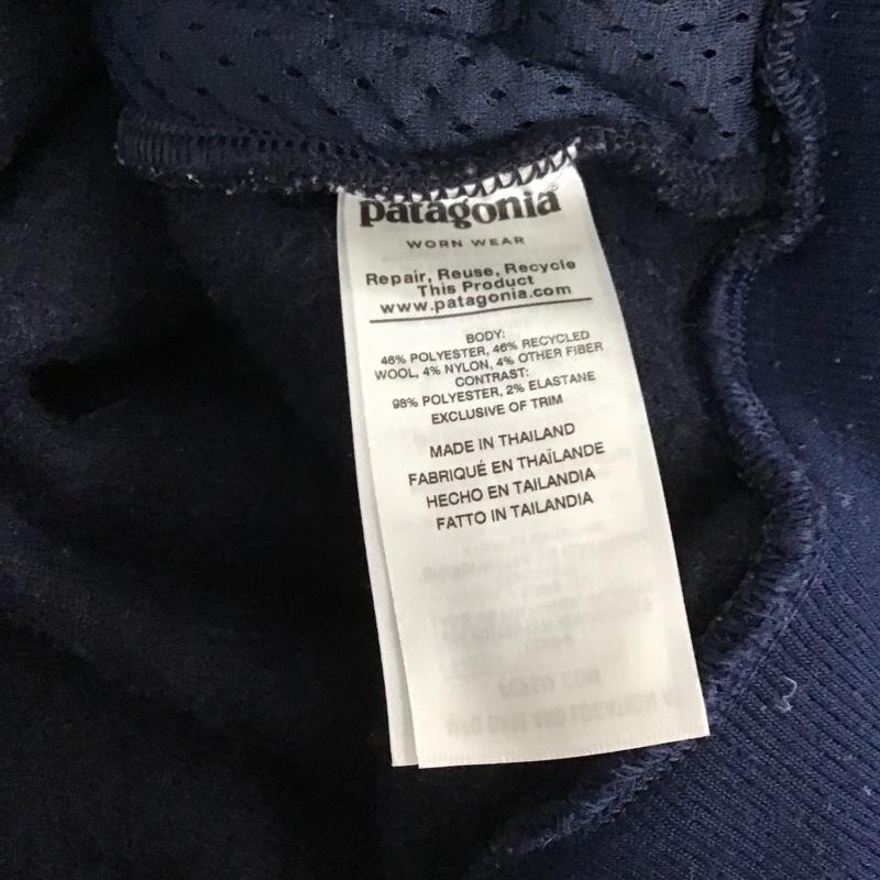 パタゴニア patagonia ジャケット、上着 ジャンパー、ブルゾン 26935FA19 フリースジャケット ジップアップジャケット アウター XS ロゴ、文字 紺 / ネイビー / メンズ USED 古着 中古 10104919