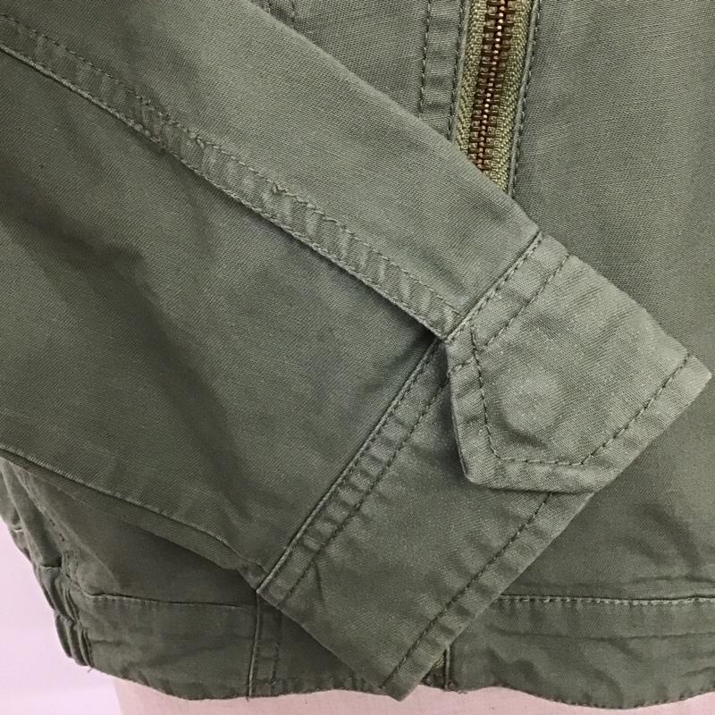 エヘカソポ ehka sopo ジャケット、上着 ライダース コットン M 無地 カーキ / カーキ / レディース USED 古着 中古 10104920