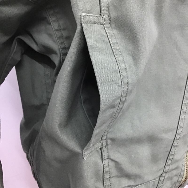 エヘカソポ ehka sopo ジャケット、上着 ライダース コットン M 無地 カーキ / カーキ / レディース USED 古着 中古 10104920