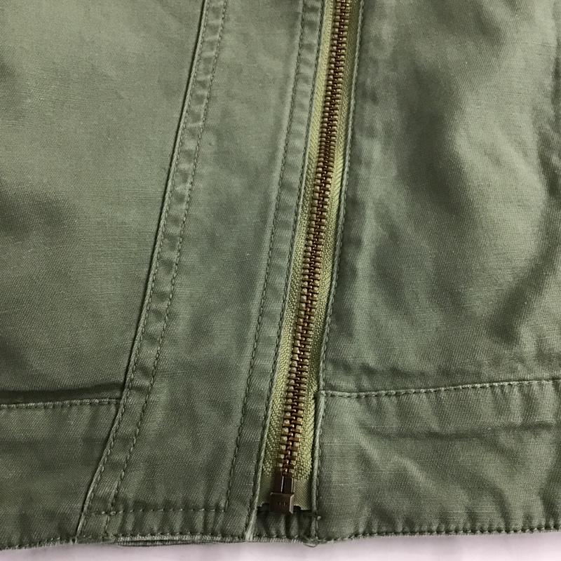 エヘカソポ ehka sopo ジャケット、上着 ライダース コットン M 無地 カーキ / カーキ / レディース USED 古着 中古 10104920