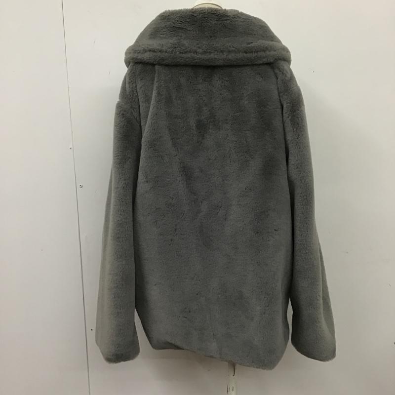 アズールバイマウジー AZUL BY MOUSSY コート コート一般 250EAC30-255I フラッフィーショールカラーコート アウター カラージャケット M 無地 灰 / グレー / レディース USED 古着 中古 10104928