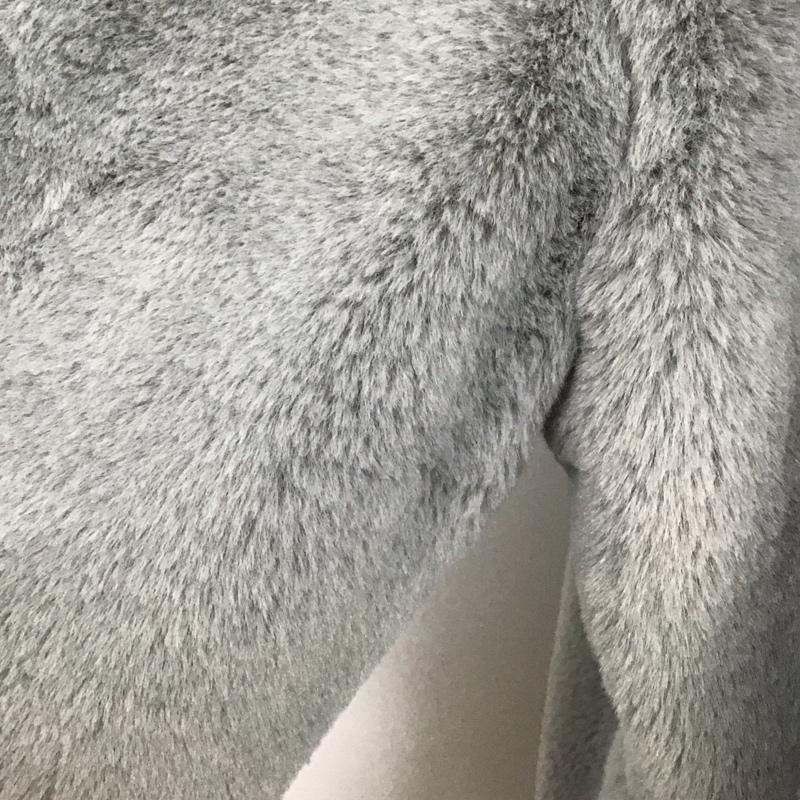 アズールバイマウジー AZUL BY MOUSSY コート コート一般 250EAC30-255I フラッフィーショールカラーコート アウター カラージャケット M 無地 灰 / グレー / レディース USED 古着 中古 10104928