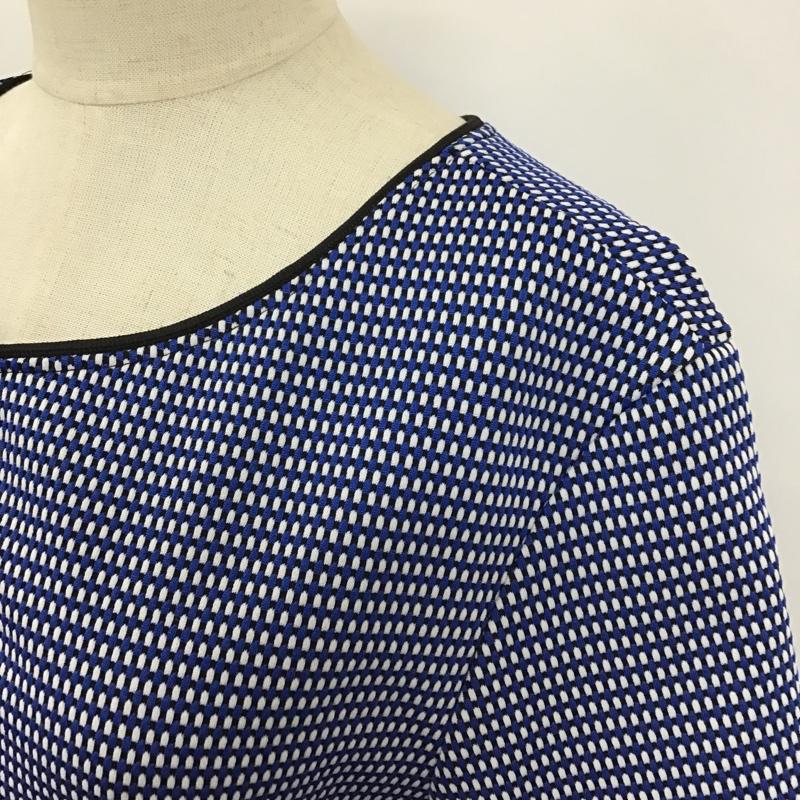 ザラ ZARA カットソー 半袖 フルジップ ジップアップ L  白 / ホワイト / X 黒 / ブラック / X 青 / ブルー /  レディース USED 古着 中古 10104929
