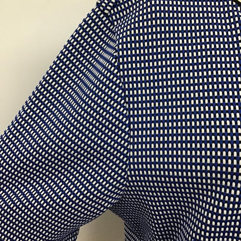 ザラ ZARA カットソー 半袖 フルジップ ジップアップ L  白 / ホワイト / X 黒 / ブラック / X 青 / ブルー /  レディース USED 古着 中古 10104929