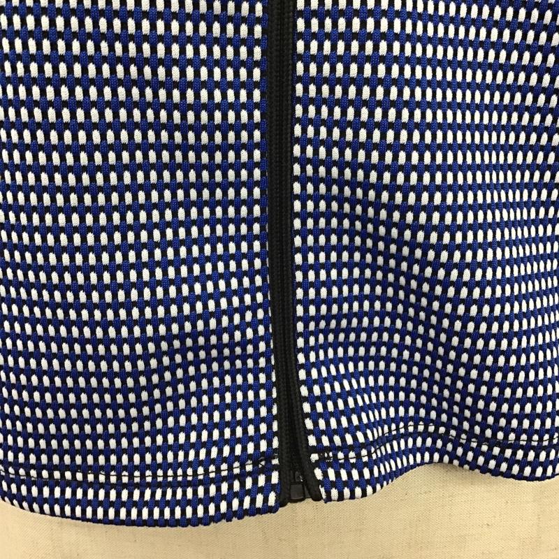 ザラ ZARA カットソー 半袖 フルジップ ジップアップ L  白 / ホワイト / X 黒 / ブラック / X 青 / ブルー /  レディース USED 古着 中古 10104929
