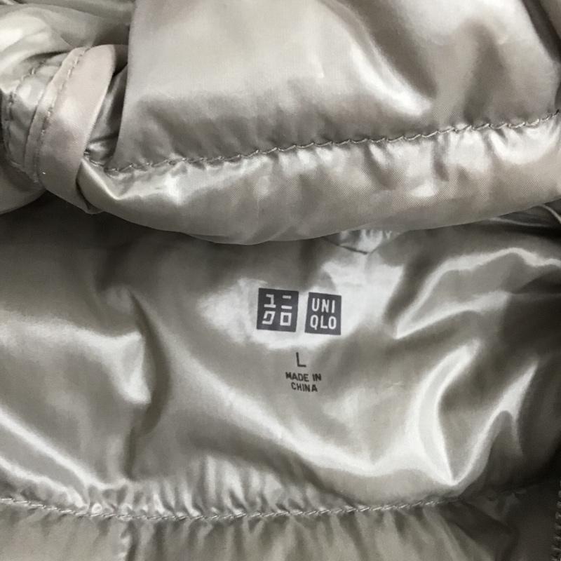 ユニクロ UNIQLO ジャケット、上着 ジャンパー、ブルゾン 217-069160 ウルトラライトダウン ロングコート ジップアップジャケット L 無地 ベージュ / ベージュ / レディース USED 古着 中古 10104930