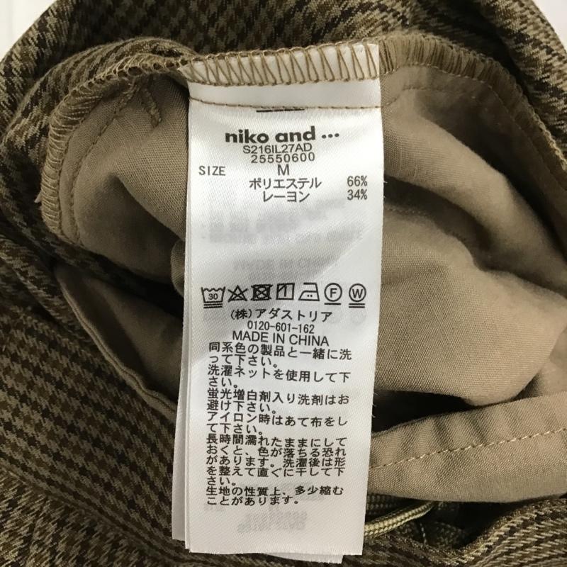 ニコアンド niko and... ボトムス ボトムス S216IL27AD ワイドパンツ 洗えるツイルアソートスカーチョ 3 チェック 茶 / ブラウン / X ベージュ / ベージュ / X ダークブラウン / ダークブラウン / レディース USED 古着 中古 10104932