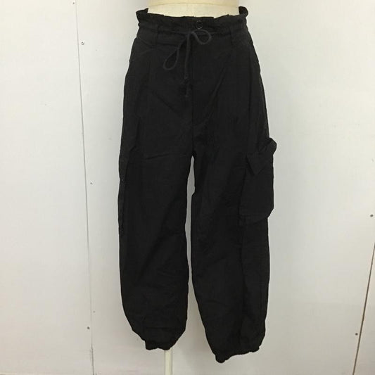 ローリーズファーム LOWRYS FARM パンツ ワークパンツ、ペインターパンツ LF522012TK ミリタリーパンツ カジュアルパンツ ワイドパンツ FREE 無地 黒 / ブラック /  レディース USED 古着 中古 10104933