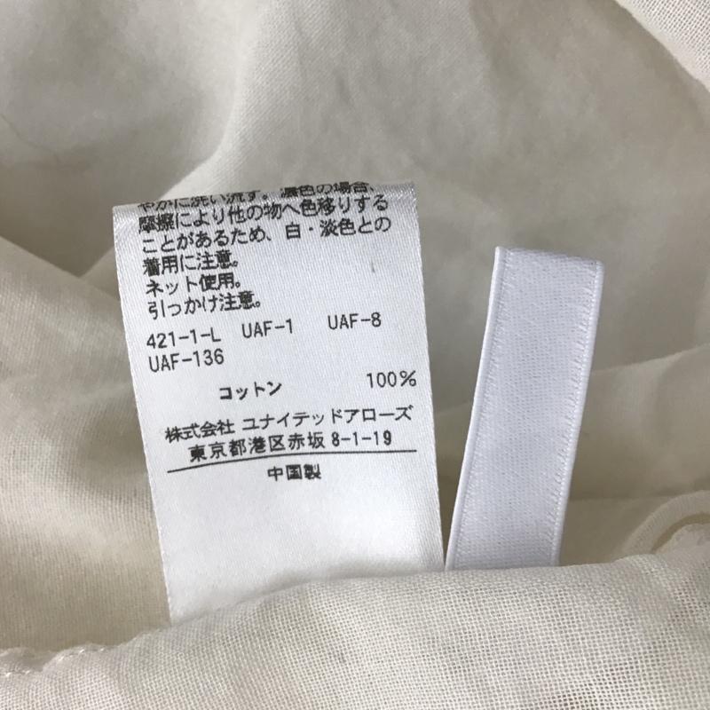 ビューティアンドユース BEAUTY&YOUTH シャツ、ブラウス 長袖 1611-149-2118 コットンオーガンジーバンドカラーシャツ 無地 アイボリー / アイボリー / レディース USED 古着 中古 10104934