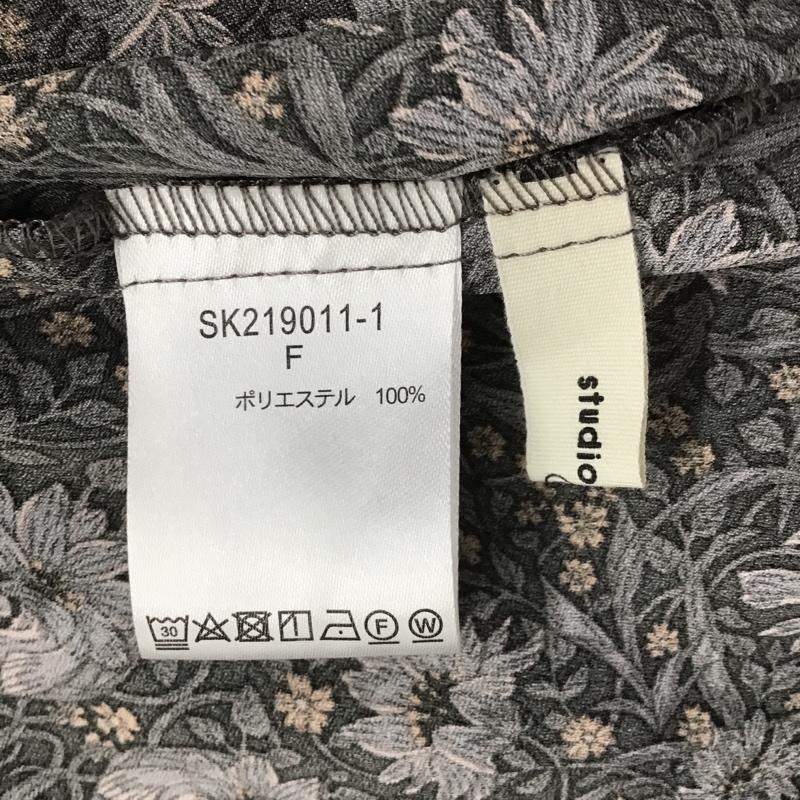 スタディオクリップ studio CLIP ワンピース ロングスカート SK219011-1 ダブルフロントプリントワンピース 前後着 2WAY 長袖 FREE 花柄 マルチカラー / マルチカラー / レディース USED 古着 中古 10104937