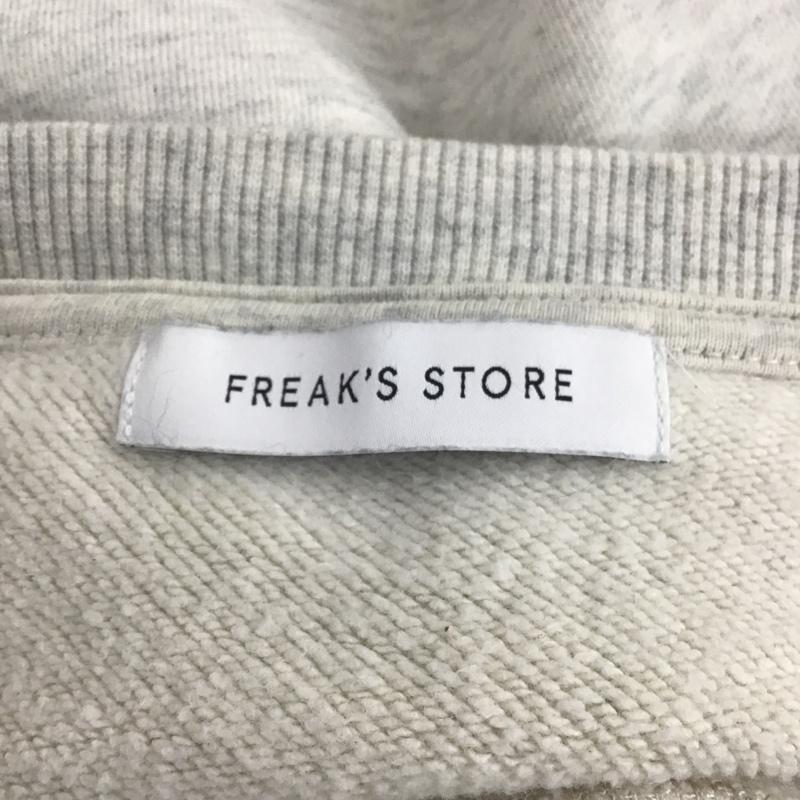 フリークスストア FREAK'S STORE トレーナー 長袖 221-3284 スウェット プリントトレーナー クルーネックスウェット FREE プリント 灰 / グレー / レディース USED 古着 中古 10104942