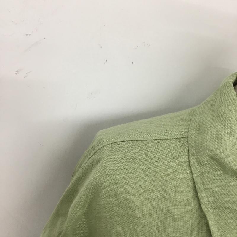 ザラ ZARA シャツ、ブラウス 長袖 長袖シャツ カラーシャツ ポケットシャツ 長袖カットソー M 無地 カーキ / カーキ / レディース USED 古着 中古 10104948
