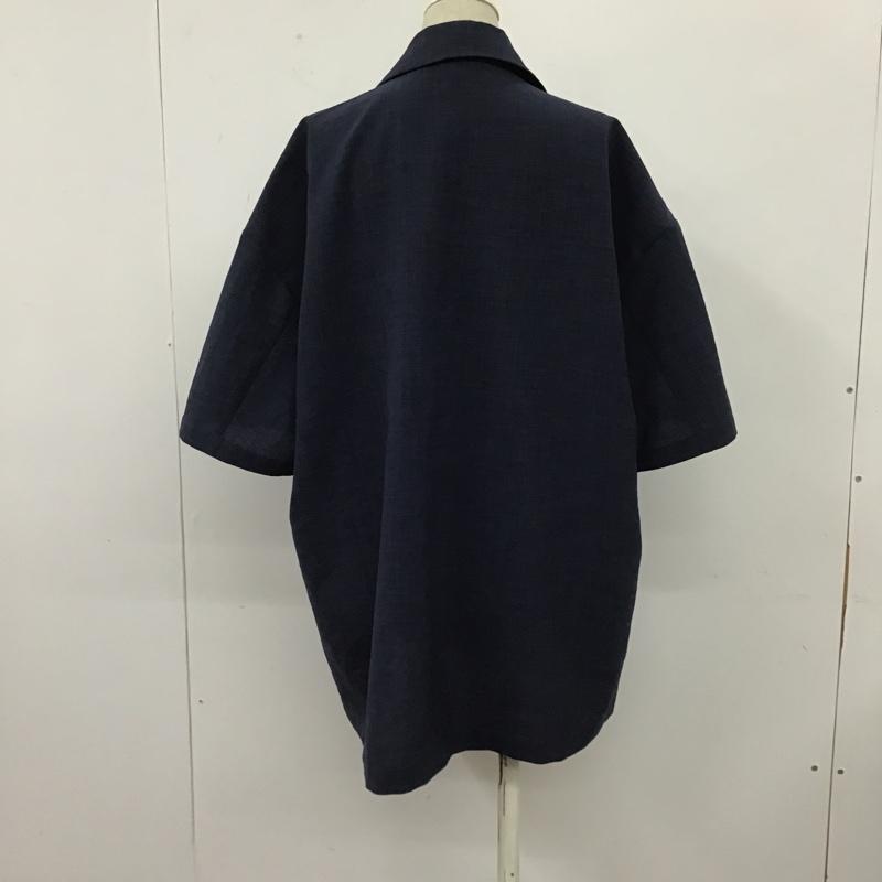 マウジー MOUSSY シャツ、ブラウス 半袖 029FSA30-0010 半袖シャツ カラーシャツ カジュアルシャツ FREE 無地 紺 / ネイビー / レディース USED 古着 中古 10104950