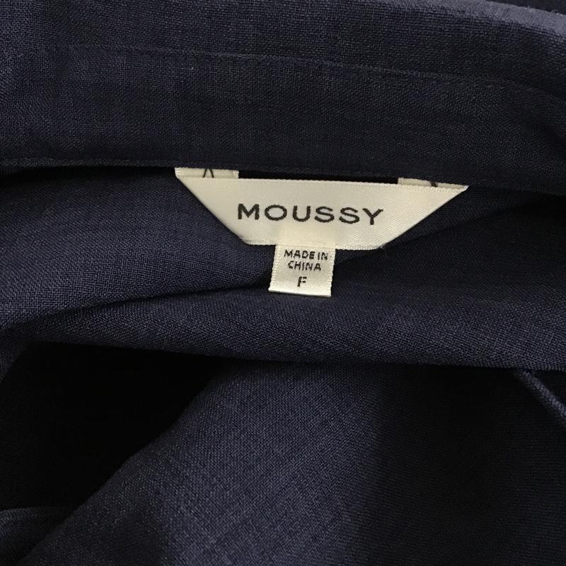マウジー MOUSSY シャツ、ブラウス 半袖 029FSA30-0010 半袖シャツ カラーシャツ カジュアルシャツ FREE 無地 紺 / ネイビー / レディース USED 古着 中古 10104950