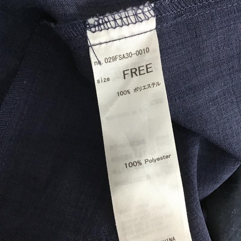 マウジー MOUSSY シャツ、ブラウス 半袖 029FSA30-0010 半袖シャツ カラーシャツ カジュアルシャツ FREE 無地 紺 / ネイビー / レディース USED 古着 中古 10104950